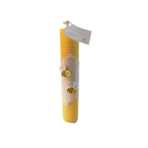 Bee Cozy Λαμπάδα από Φύλλο Κηρήθρας